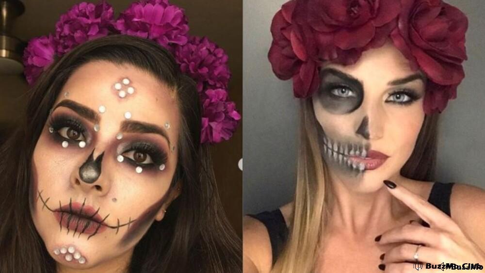 Maquillaje de Catrina para Halloween 10 Looks Imprescindibles